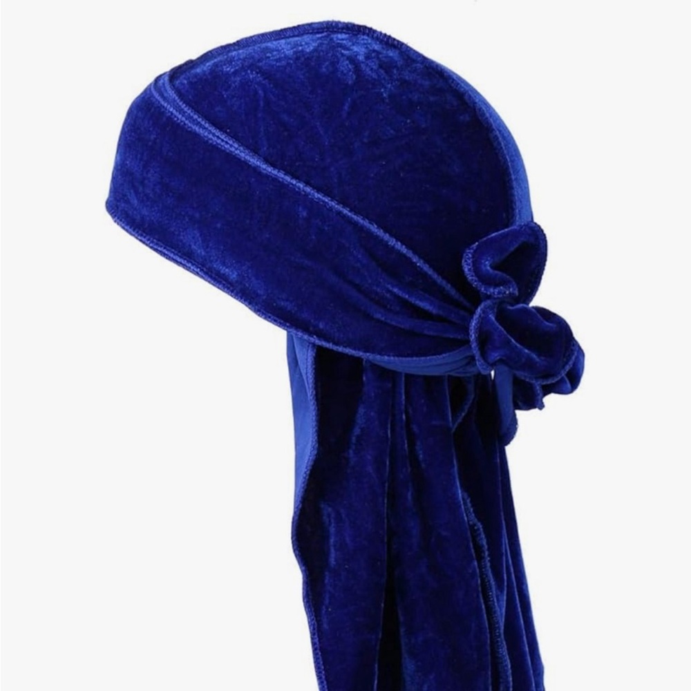 SOLD❌  Velvet Royal Blue & Burgundy Durags💙♥️